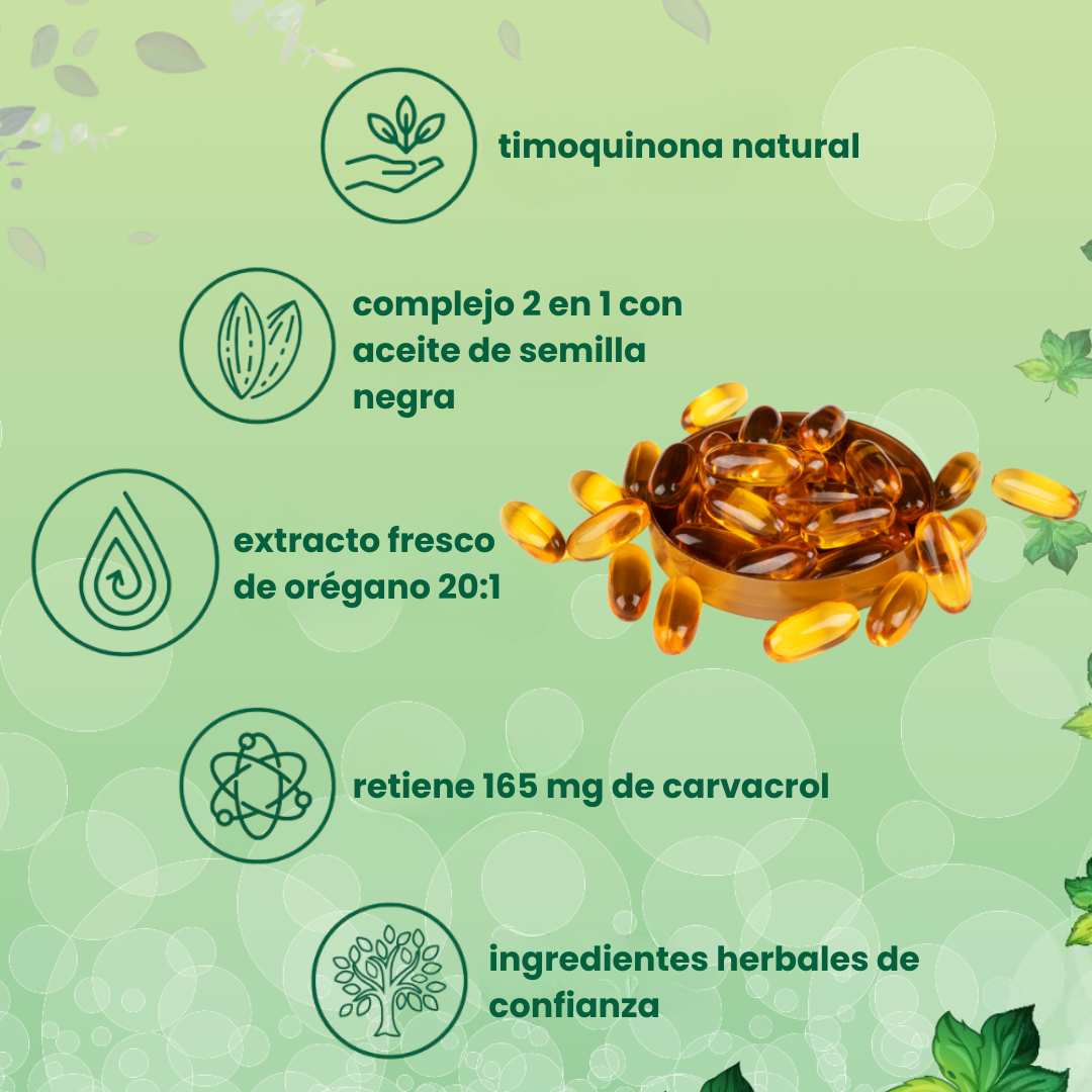 Aceite De Orégano Cápsulas Blandas
