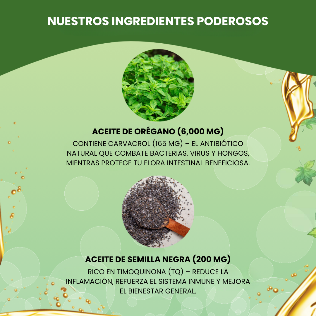 Aceite De Orégano Cápsulas Blandas